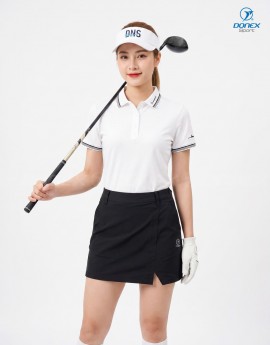 Áo thể thao nữ AC-3856 Trắng phối đen